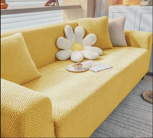 Stripe Jacquard Sofa Cover - Skin